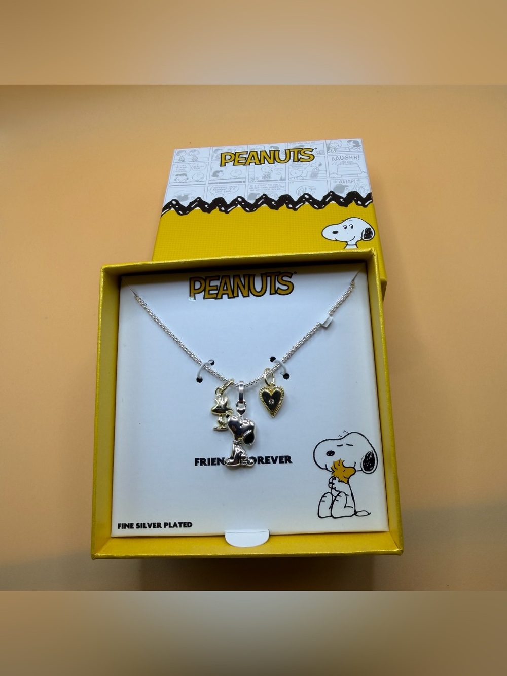 Peanuts Snoopy necklace silver plated - Picture 4 of 7